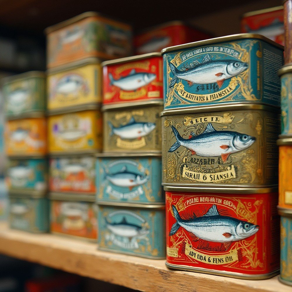 Local detail, Canned Fish, Portugal